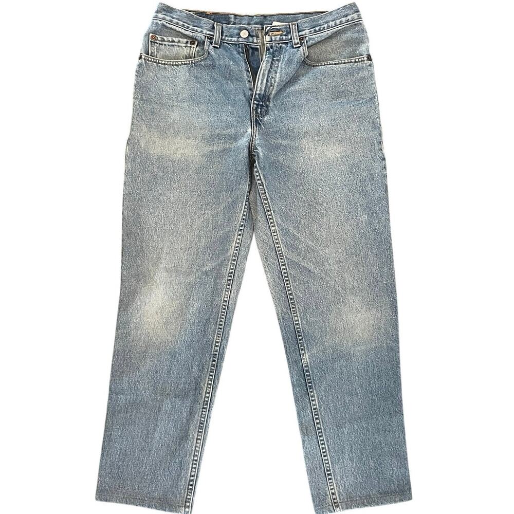 Vintage 90s Levi’s Relaxed Straight Leg Hemmed Jeans 32 x 29